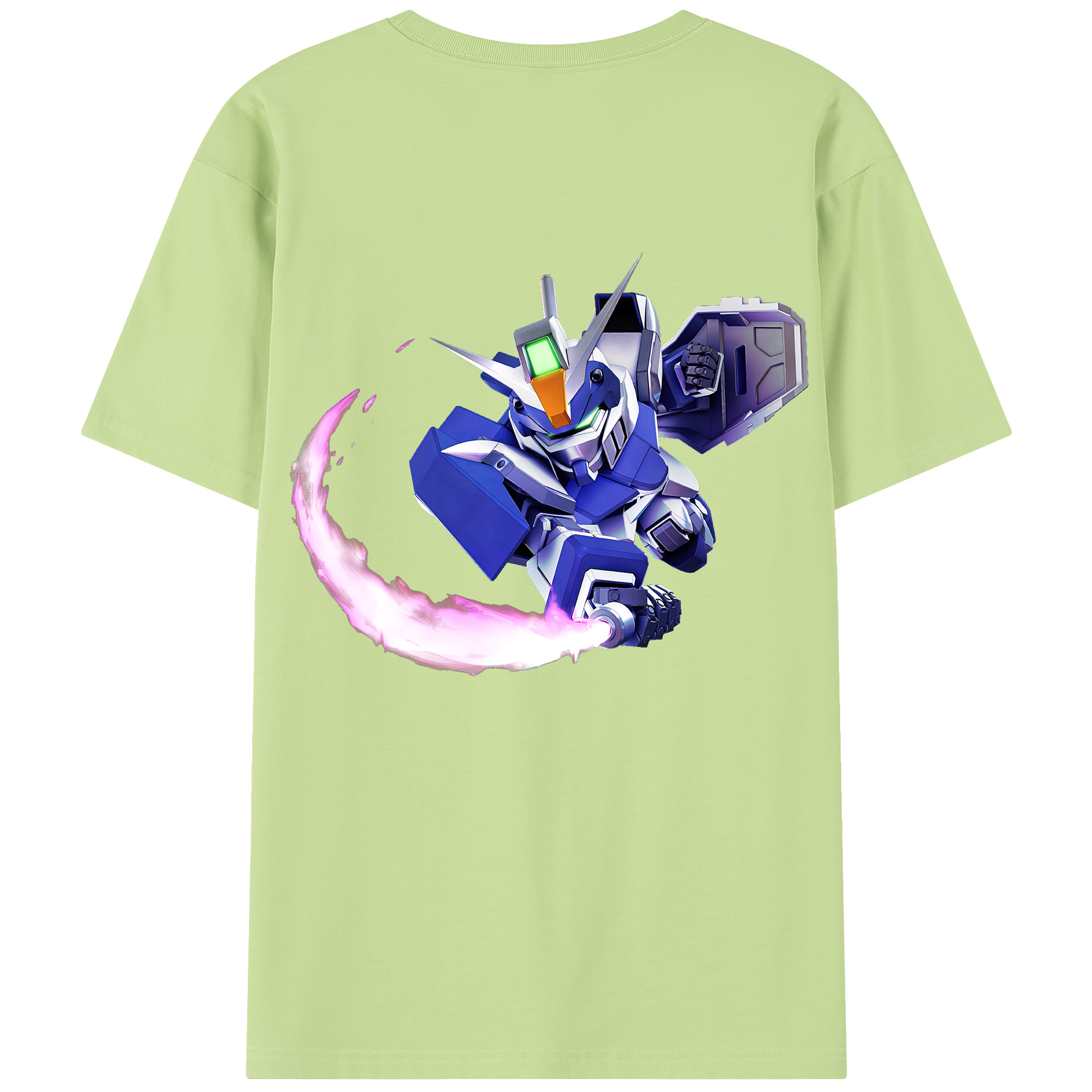 （画像用） 機動戦士ガンダム Mobile Suit Gundam 綿100％半袖Tシャツ（背面プリント）